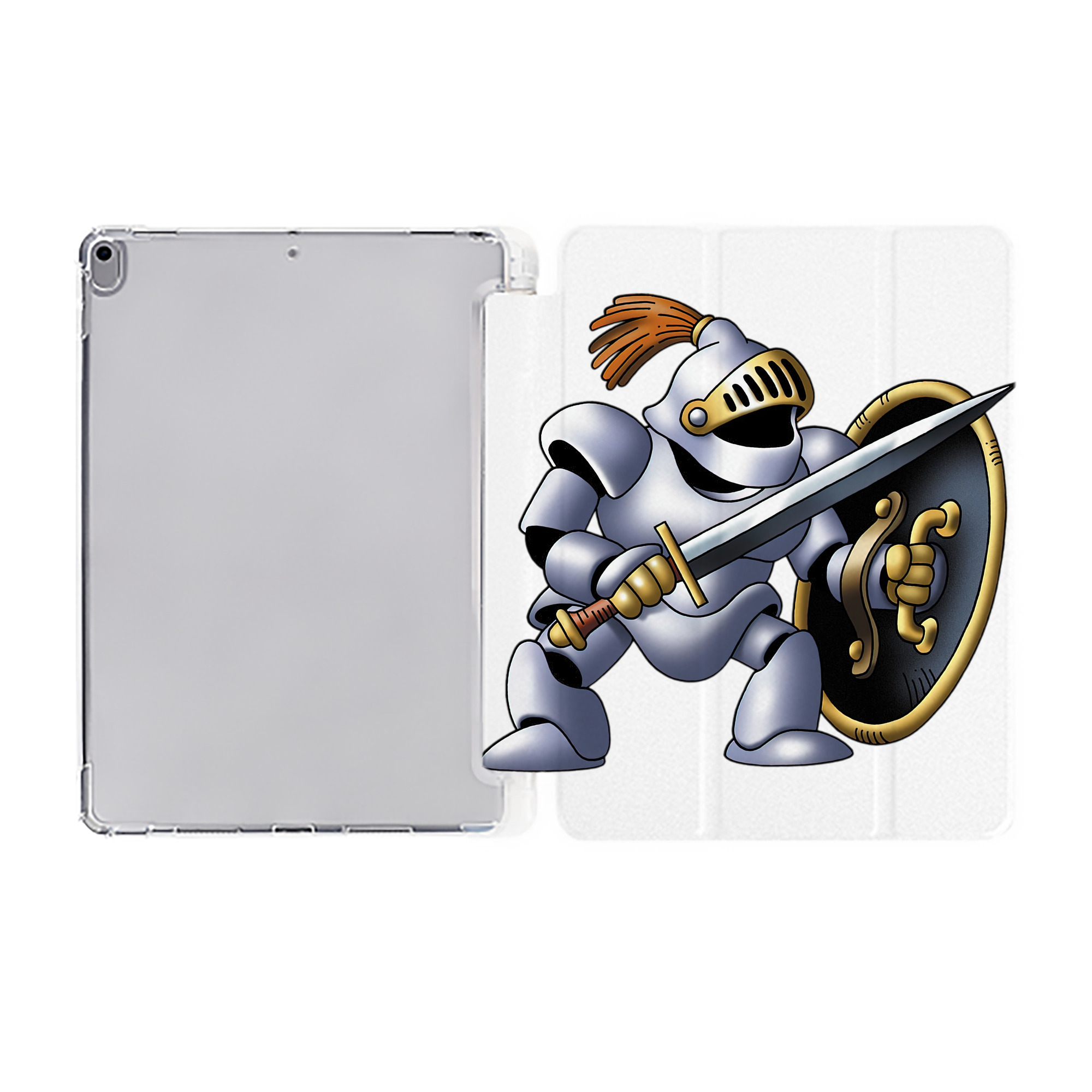 （画像用） ドラゴンクエスト Doragon Kuesuto Dragon Quest IPad ケース ペン収納付き 三つ折りスタンド PUレザー×シリコン 対応機種9.5/10.5/10.9インチ